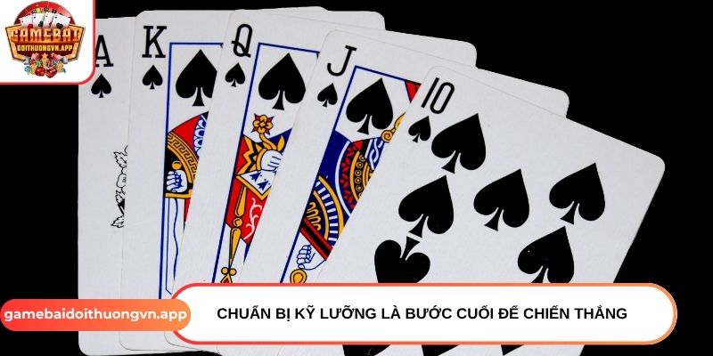 Chuẩn bị kỹ lưỡng là bước cuối để chiến thắng