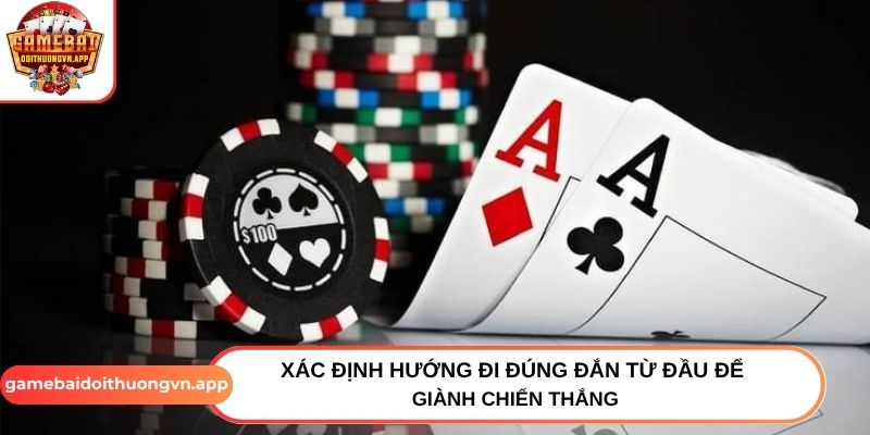 Xác định hướng đi đúng đắn từ đầu để giành chiến thắng Xác định hướng đi đúng đắn từ đầu để giành chiến thắng